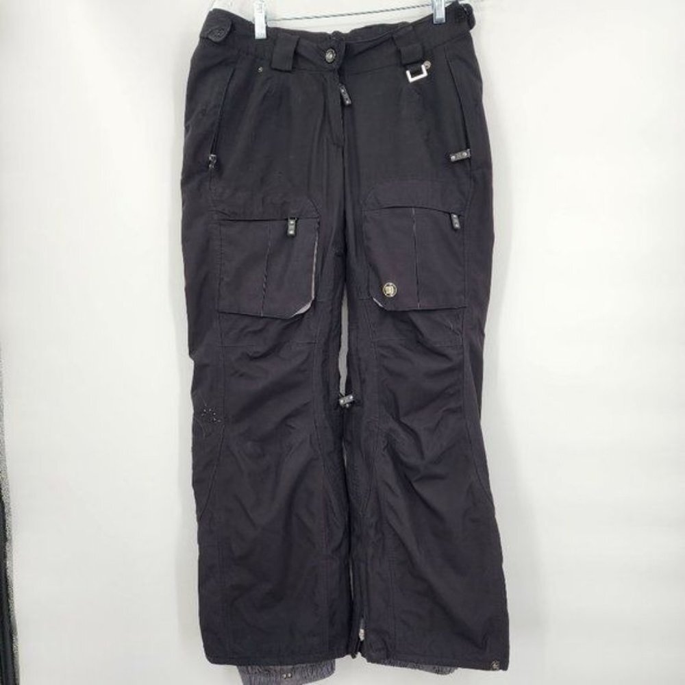 DC Ladies Black Cargo Ski & Snowboard Winter Pants Size‎ Small